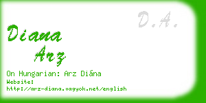 diana arz business card